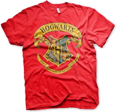 Harry Potter Heren Tshirt -XL- Hogwarts Crest Groen