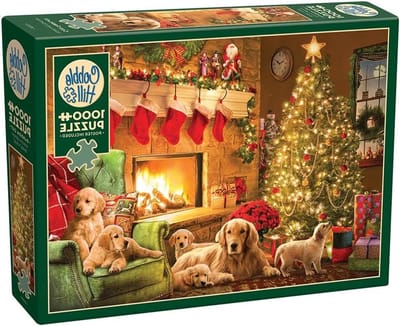 Legpuzzel 1000 stukjes - Puzzel Kerst Gezellige Puzzel - Ontspanning thuis - Willekeurig gesneden stukjes - 26.6 x 19.3 inches