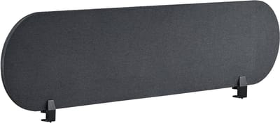 BELIANI SPARKY - Bureauscherm - Donkergrijs - 160 x 40 cm - Polyester