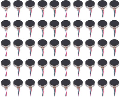 Dailygoods- Vibratiemotor Mini 50 Stuks - DC 3V - Lichtgewicht - Laag Geluidsniveau - Anti-interferentie - Galvanisch Ijzer - 12000 RPM - Micro Motor