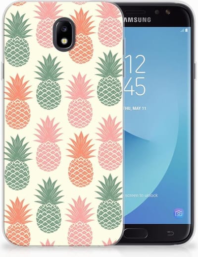 Samsung Galaxy J7 2017 | J7 Pro Siliconen Case Ananas