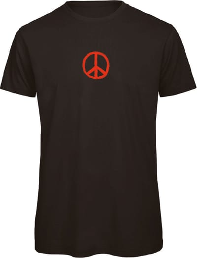 T-shirt zwart XL - Make love not war - soBAD. | T-shirt unisex | T-shirt mannen | T-shirt vrouwen | Humor | Love