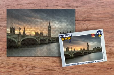Puzzel Uitzicht op de beroemde Big Ben in Londen - Legpuzzel - Puzzel 1000 stukjes volwassenen