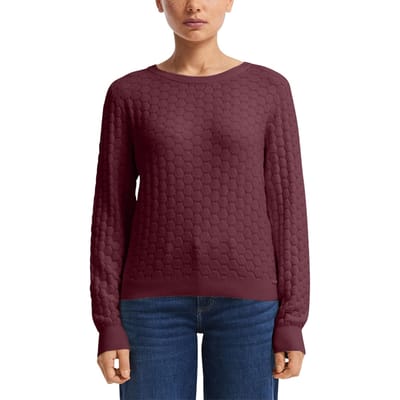 s.Oliver -qs Pullover Burgundy Maat: XS | Sweaters Outlet | Dames | Groen