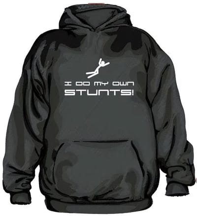 Hybris I Do My Own Stunts-hoodie SH-3-10145-H3-15