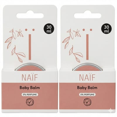 Naïf - Baby Balm - Voordeelset - Baby & Kids - Huidverzorging - 0% Parfum - Extra Vette Balsem - 2x30ml