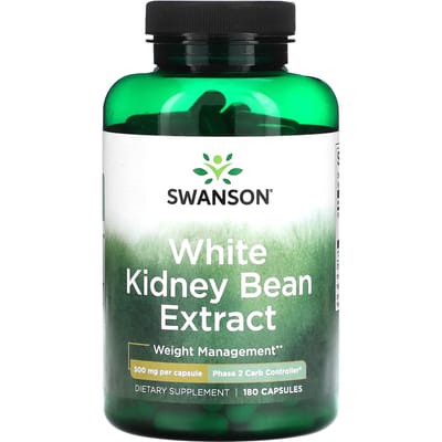 Witte Bonen Extract, 500 mg, 180 Capsules
