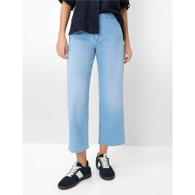 Brax Dames Culotte  Style MAINE S USED LIGHT BLUE, denim lichtblauw, maat 42