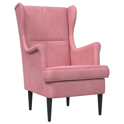 vidaXL - Fauteuil - Roze - Fluweel