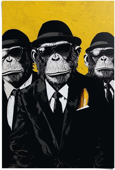 Poster Gangster Brothers - 91,5 x 61 - Papier - REINDERS