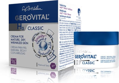 Gerovital H3 Classic Anti-Rimpel Crème 50 ml - Voor Rijpe & Droge Huid - Intens Hydraterend - Verstevigende Gezichtscrème 55+