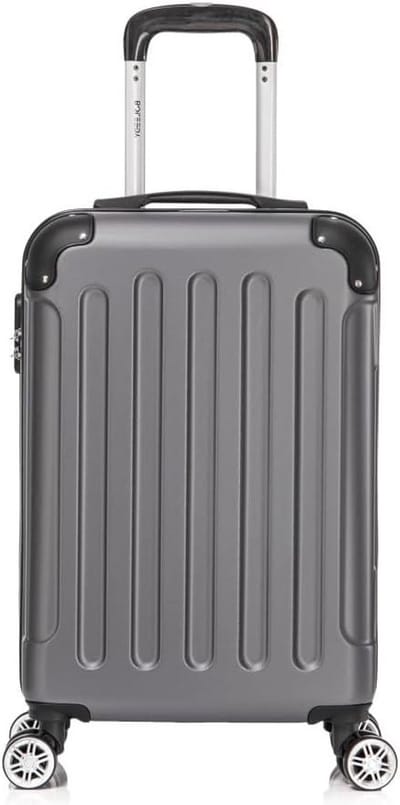Kofferset 3 Delen - Reiskoffers Trolley - Zakelijk en Vakantie - Lichtgewicht ABS Materiaal - 55 66 76 cm - Donkergrijs