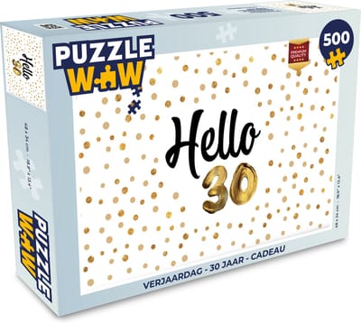 Puzzel Verjaardag - 30 jaar - Cadeau - Legpuzzel - Puzzel 500 stukjes
