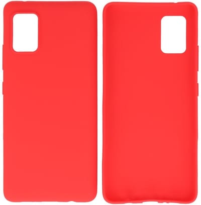Hoesje Geschikt voor de Samsung Galaxy A31 - Backcover Color Telefoonhoesje - Rood