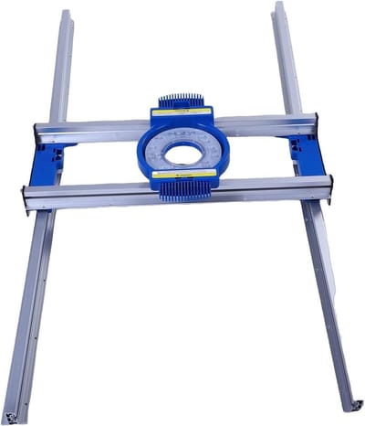Freesslede Router Jig - Schaafmal Hout - Hout Vlak Maken - Fijnafstelling Geleiderail - 71x33x13cm - Transparant Zwart