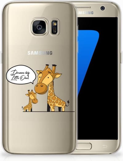 TPU Hoesje voor Samsung Galaxy S7 Telefoonhoesje met Naam Giraffe