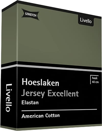 Livello Hoeslaken Jersey Excellent Green 250 gr 140x200 t/m 160x220