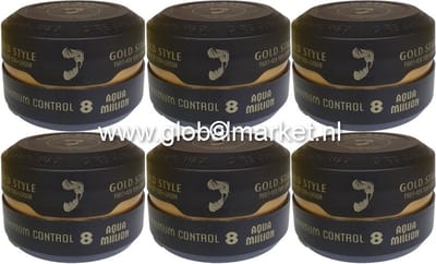 Gold Style Hairwax 8 Gold one 6 stuks (900 ml) - Haar Wax - Styling wax