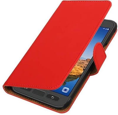 Bookstyle Wallet Case Hoesjes Geschikt voor Samsung Galaxy S7 Active G891A Rood