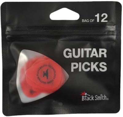 Blacksmith SDP005RD-L Delrin Standaard 0.50mm Plectrums Rood 12-Pack