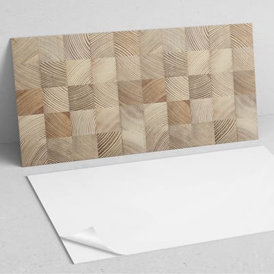Coloray Wandpanelen Zelfklevend - Patroon van houten planken PVC Wandpaneel - 100 cm x 50 cm - Beige Wandbekleding Zelfklevend - 1 stuk - Texturen Wandpanelen Zelfklevend - Wandbord Keuken - Wandpaneel Badkamer