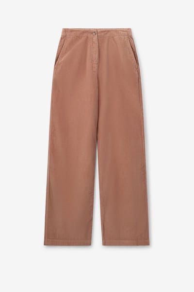 Sissy-Boy - Bruine high waist wide leg corduroy broek