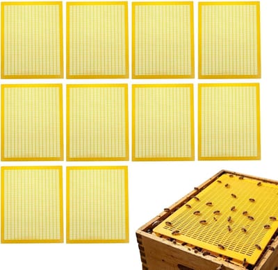 Bijenkorf Afsluitrooster - Imkergereedschap Set - Honing Oogsten - Vervuilingsvrije Productie - 10 Stuks - Wit