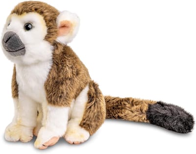 Uni-Toys - Skull Sitting - 19 cm (Height) - Plush Monkey, Monkey - Plush Toy, Stuffed Animal