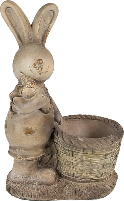 Keramiek Bloempot voor Binnen – Bruin – Decoratieve Pot – 38x22x49 cm – Keramiek