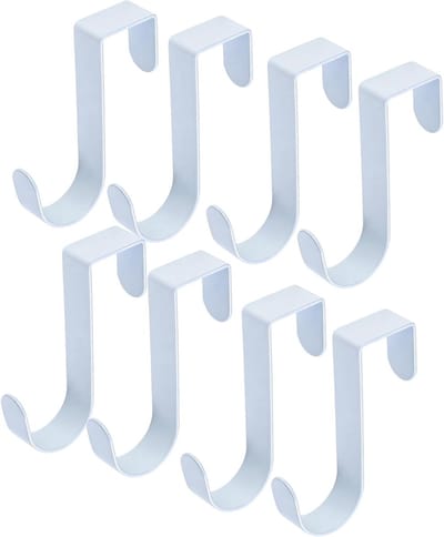 Radiator Haken - Handdoekhouders - Badkamer Keuken - Gereedschapsloos Montage - 6.5 cm Hoog - Wit
