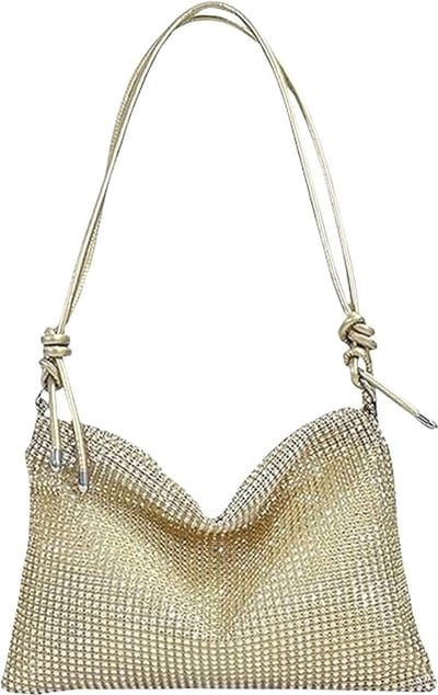 Metallic Clutch / Handtas - Goud | 29 x 20,5 cm | Polyester | Fashion Favorite