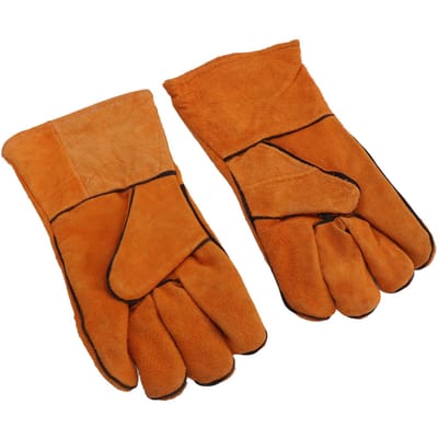 1 Paar Tuinveiligheidshandschoenen Zacht Steek Slijtvast Beschermend voor Werk Middellang Geel orange