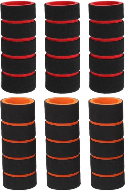 Haltergreep Beschermers - Stanghoezen Fitness - Verbeterd Handcomfort - Antislip en Schokabsorberend - 6 Stuks - Diverse Kleuren