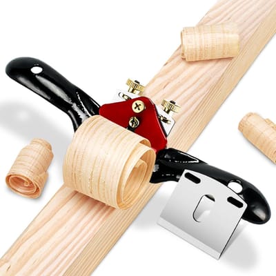 Verstelbare Houtbewerking Planing Tool, Blade Gesproken Scheren Handmatige Basisplaat Rand Schaafmachine Vliegtuig Ontbramen Hand Gereedschap Voor Hardhouten Timmerman Houtsnijder (9 inch)