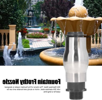 Roestvrijstalen Fonteinspuitkop met G1 Mannelijk Draad voor Tuin en Vijver - Ideaal voor Waterbesparing en Decoratie
