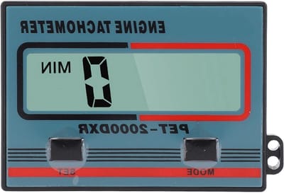 Digitale Toerenteller - Motormeter Inductief - Motortoerental Meten - IP65 Waterdicht - 7 x 7 x 5 cm - Zwart