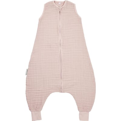 Meyco Baby Uni baby zomer slaapoverall jumper - pre-washed hydrofiel - soft pink - 104cm - 0.5 TOG