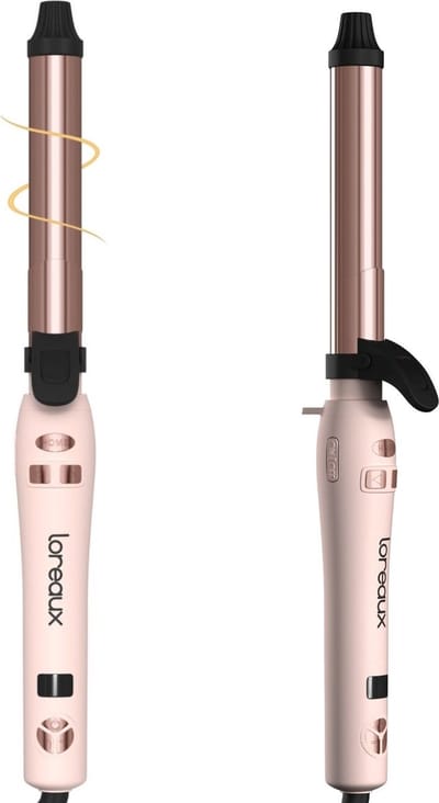 Loreaux Automatische Krultang Original - Twistwaver - 25mm - Haarkruller Alle haartypes - 7 temp. instellingen - hair curler curling iron - incl. hittebestendige handschoen