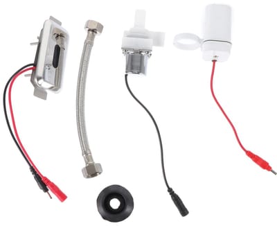 Dailygoods- Urinoir Spoelsensor Contactloos - Automatische Urinoir Spoelset - Eenvoudige Installatie - Afmetingen 8,5 x 5 x 3 cm - Detectieafstand 50 cm - Duurzaam Kunststof/Roestvrij Staal - Urinoirspoeler
