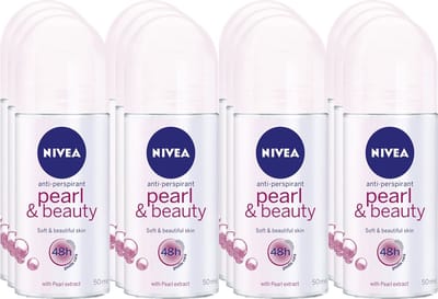 Nivea Deodorant Roll-On Pearl & Beauty 50ml - Voordeelverpakking 12 stuks