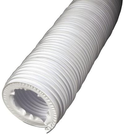 Afvoerslang voor Wasdroger en Ventilatie - Flexibele PVC Slang met Slangklemmen
