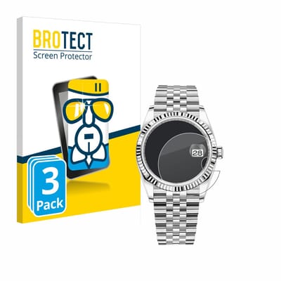 Screenprotector 3 Stuks voor Rolex Oyster Perpetual Datejust 36 Beschermglas transparant