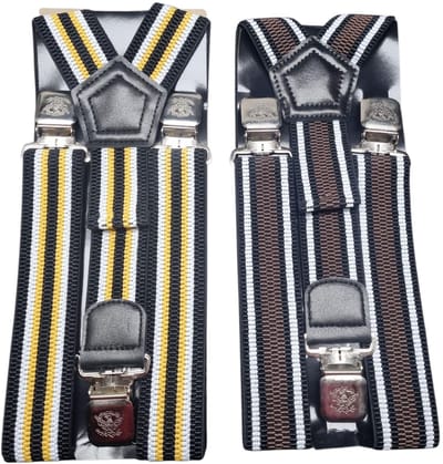 Duo Pack Bretels diversen kleuren Met 3 stevige Clips Die niet los schieten