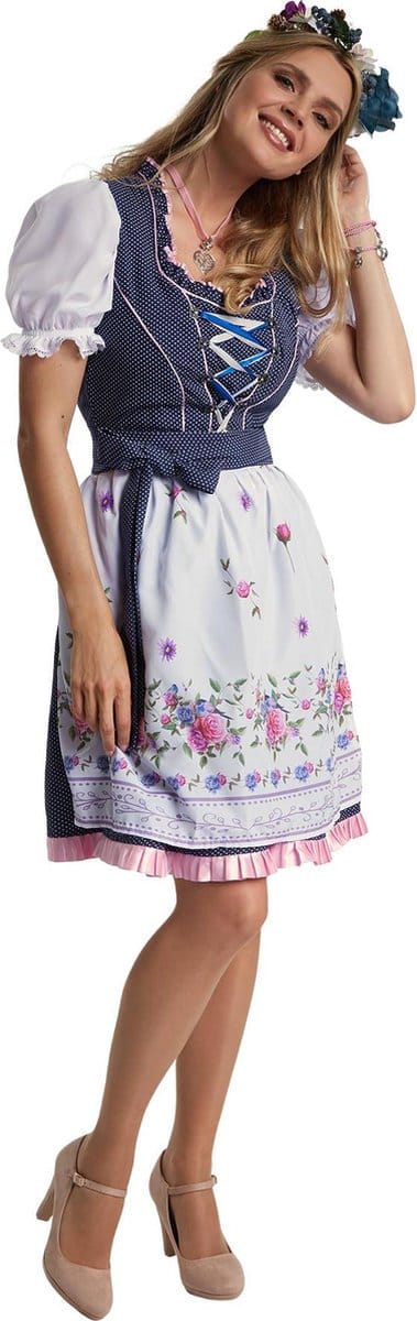 dressforfun - Mini-Dirndl Garching model 2 S - verkleedkleding kostuum halloween verkleden feestkleding carnavalskleding carnaval feestkledij partykleding - 304665
