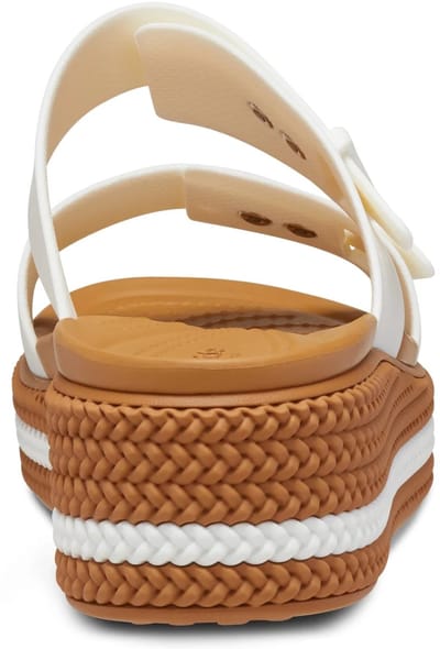 Crocs Brooklyn - Platform Sandalen - Woven Buckle - 41-42 - Chalk
