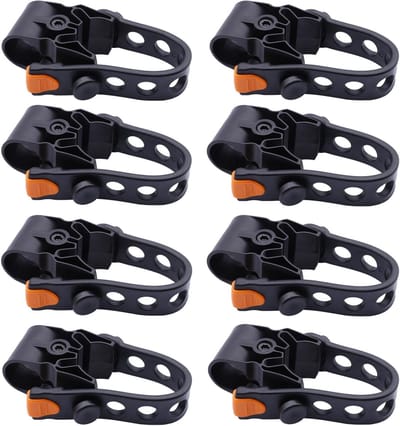 Fietsrek Bandjes - Reserve Onderdelen - Fiets Vervoeren - Zacht Rubber - 8 Stuks - Oranje