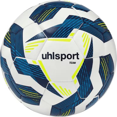 Uhlsport Team (Sz. 4) Trainingsbal - Fluogeel / Marine / Wit | Maat: 4
