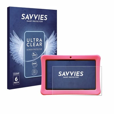 Savvies - Screenprotector voor Contixo Kids 7" Tablet - Folie Beschermfolie transparant 6 Stuks
