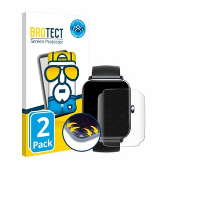 BROTECT - Screenprotector voor Fitpolo IDW19 1.8" - Folie Beschermfolie transparant volledig dekking - 2 Stuks