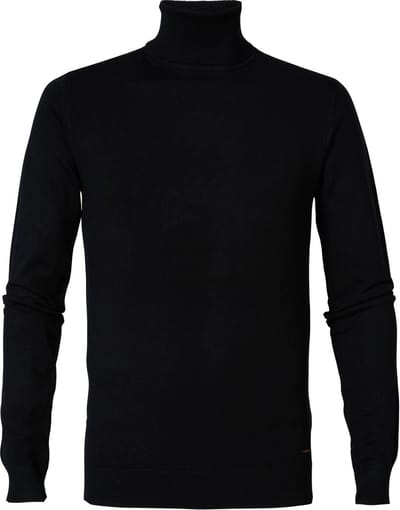 PETROL - Knitwear Collar - ZWART S